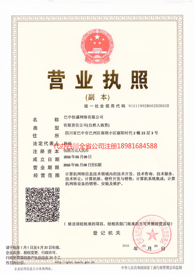 营山营山恒盛网络有限公司